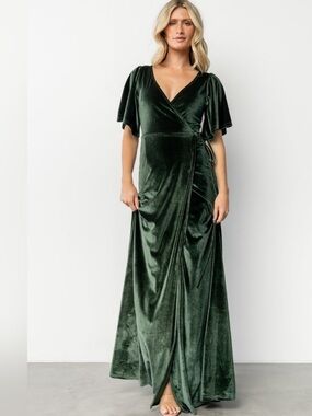 chinese dress ladies Layla Tulle Maxi Dress - Dusty Olive Floral main image 1
